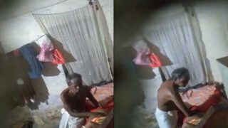 Old man fucking sex with maid caught on cam