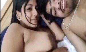 Big boobs sex girlfriend enjoying fuck session with lover