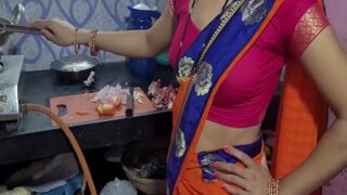 Indian desi couple sex in the kitchen