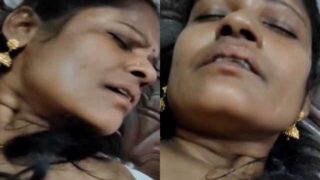 Mature south Indian sex wife enjoying painful fuck