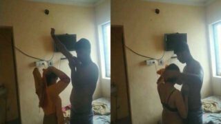 College girl fucking with Lover in hostel sex after class