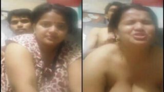 Hanging big boobs bhabhi sex with Devar in doggy fuck