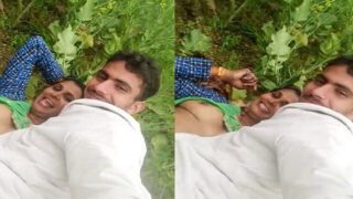 Neighbor Hindi sex bhabhi fucking in jungle